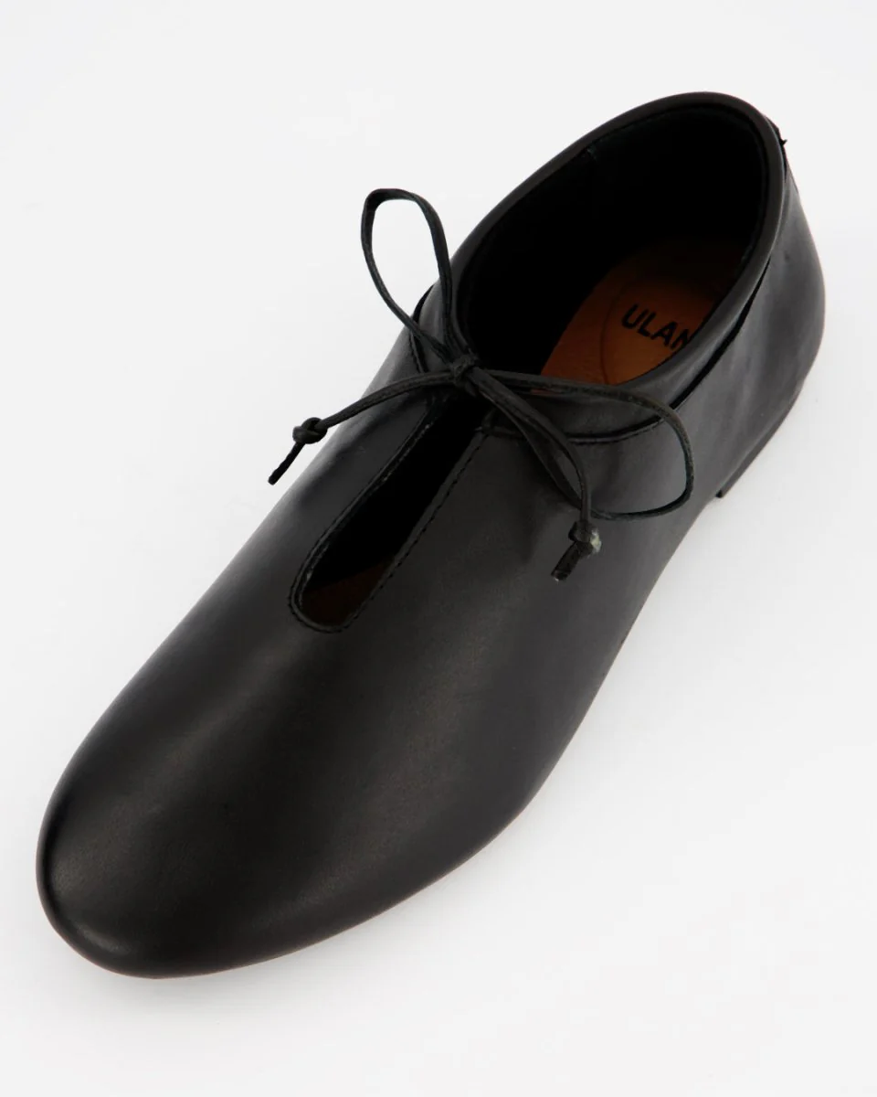 BLANCHE - BLACK LEATHER SHOES - Image 5