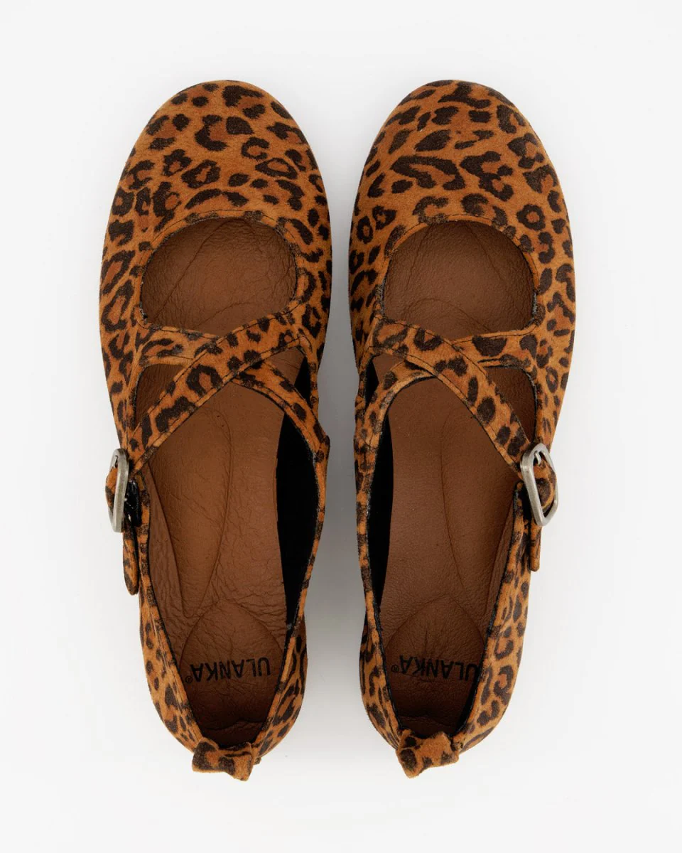 BLOSS - LEOPARD SUEDE FLATS - Image 5