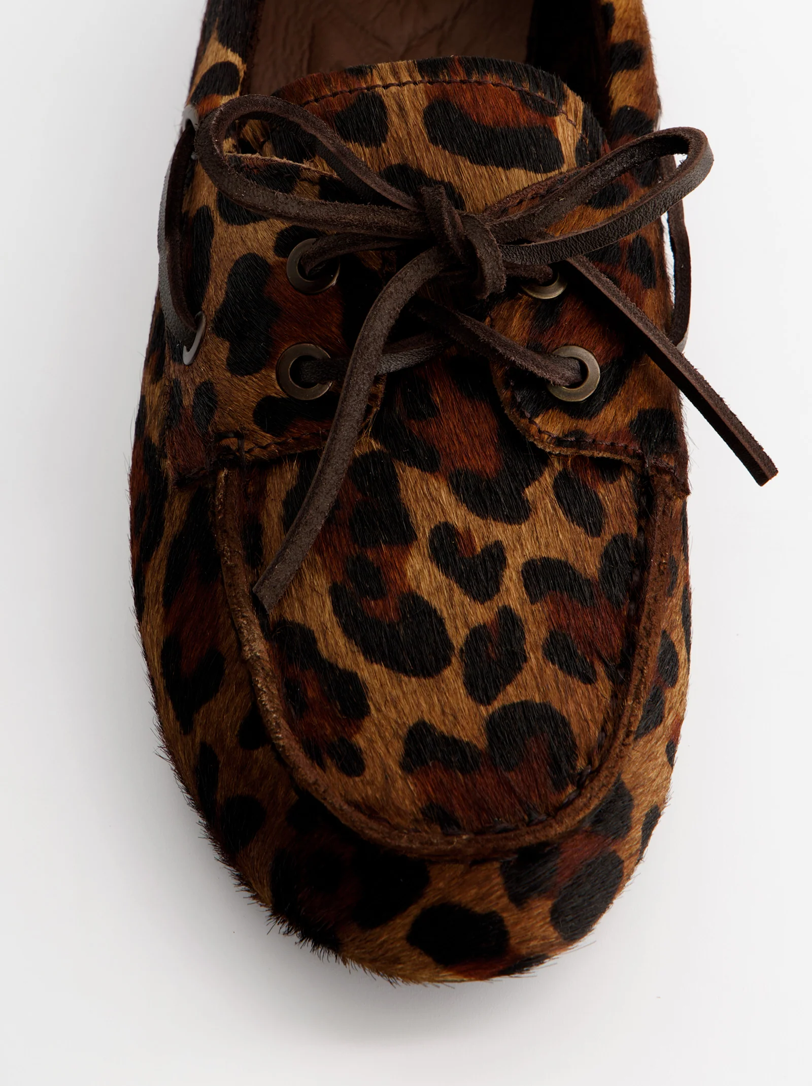 ANIMAL PRINT LEATHER BOAT SHOES - BLOSSOM - Image 5