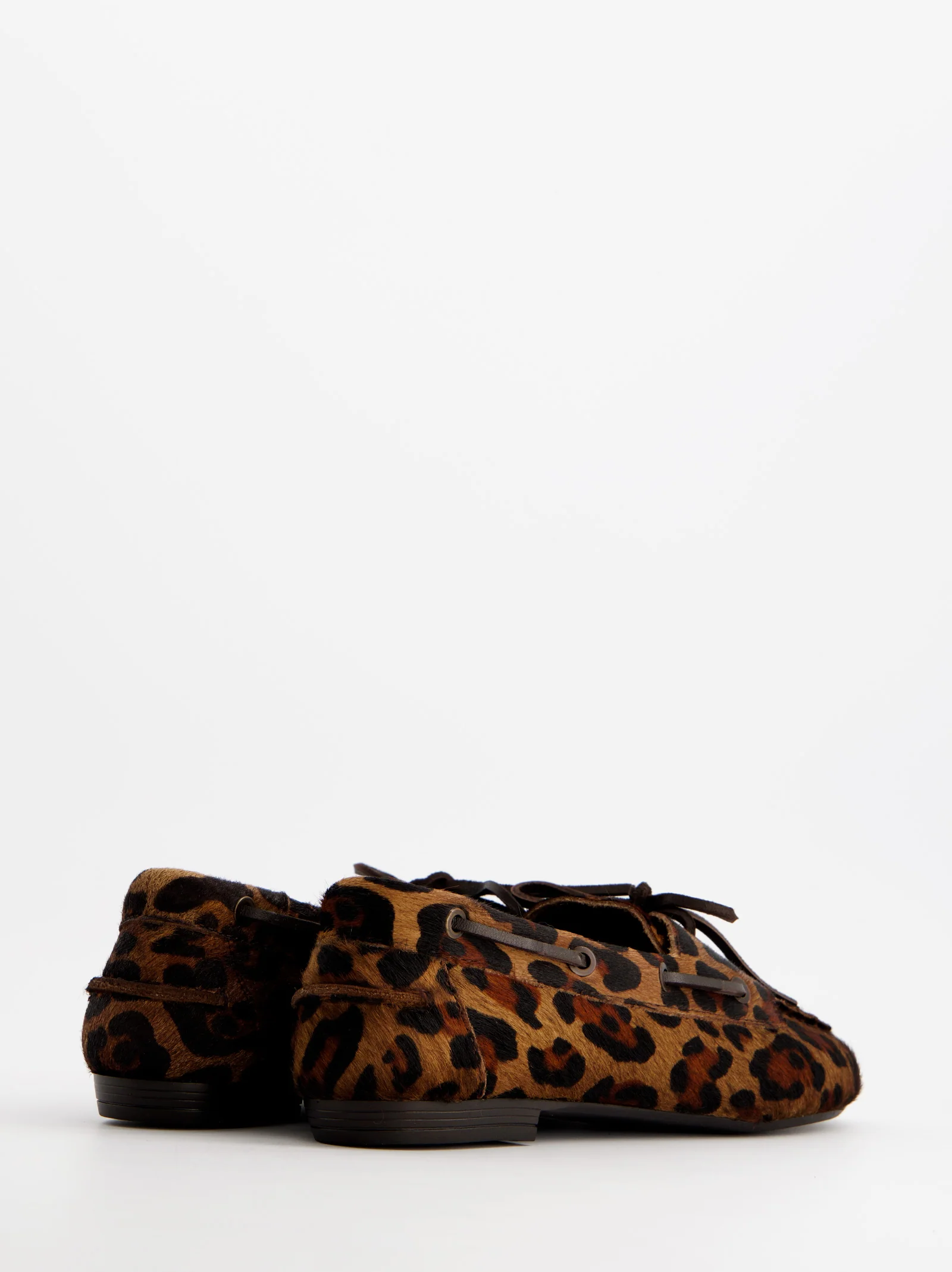 ANIMAL PRINT LEATHER BOAT SHOES - BLOSSOM - Image 6