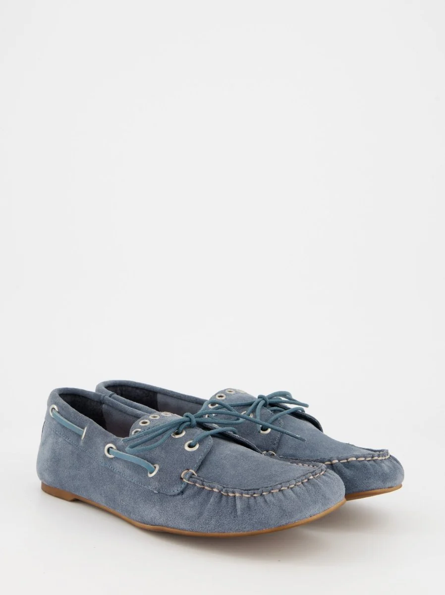 BLUE SUEDE BOAT SHOES - MARNO - Image 4