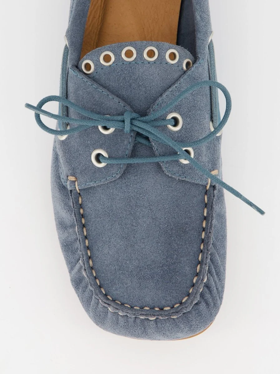 BLUE SUEDE BOAT SHOES - MARNO - Image 6