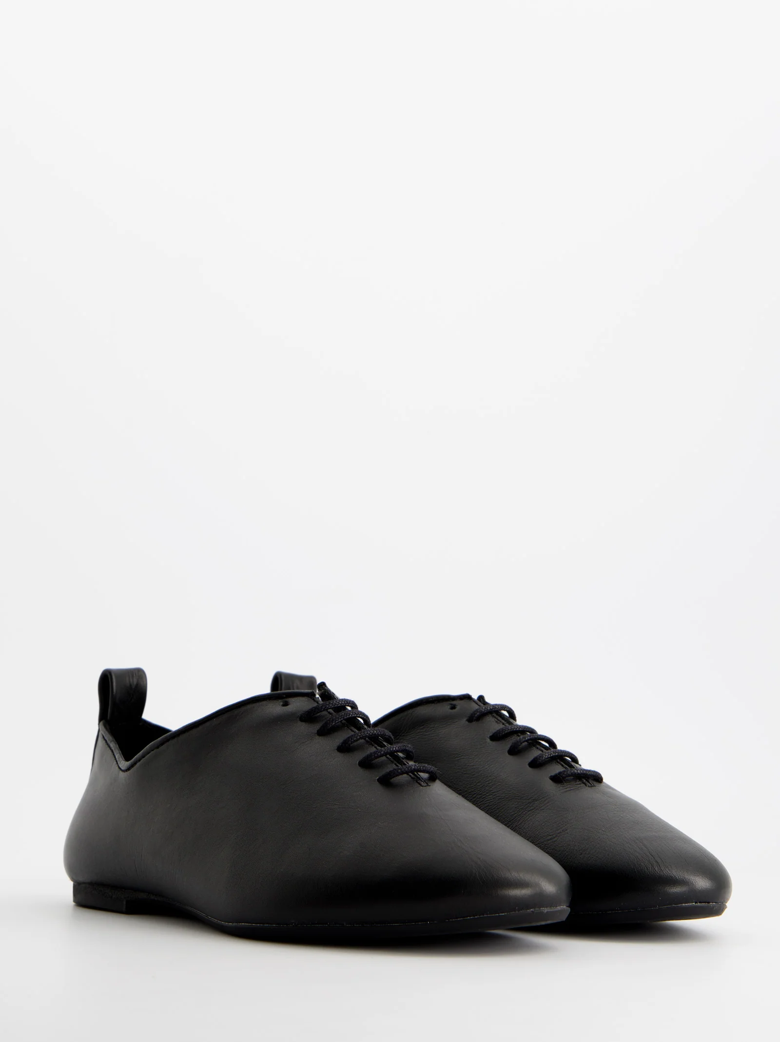 BLACK LEATHER SHOES - BLUNCHI - Image 2