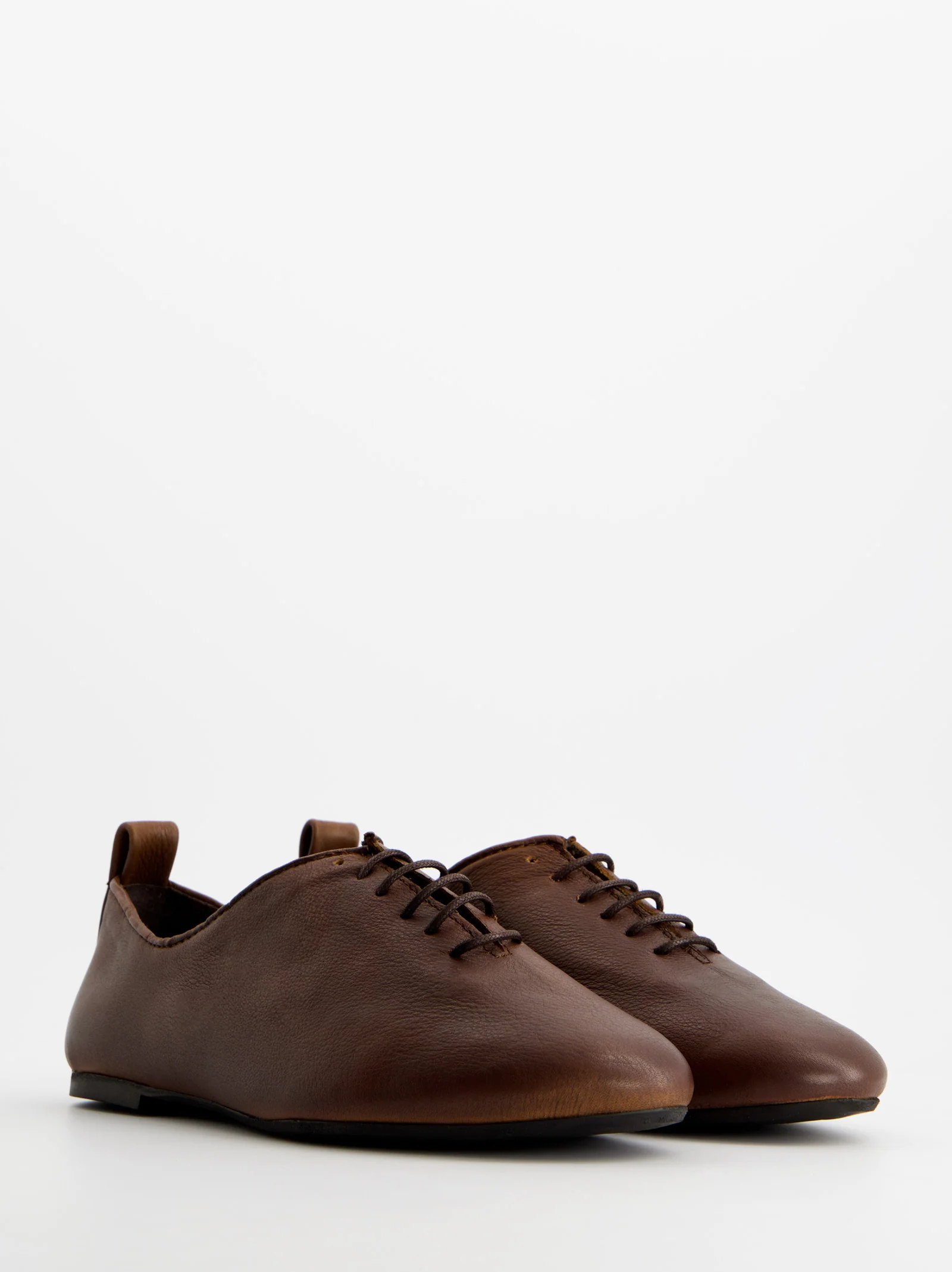 BROWN LEATHER SHOES - BLUNCHI - Image 2
