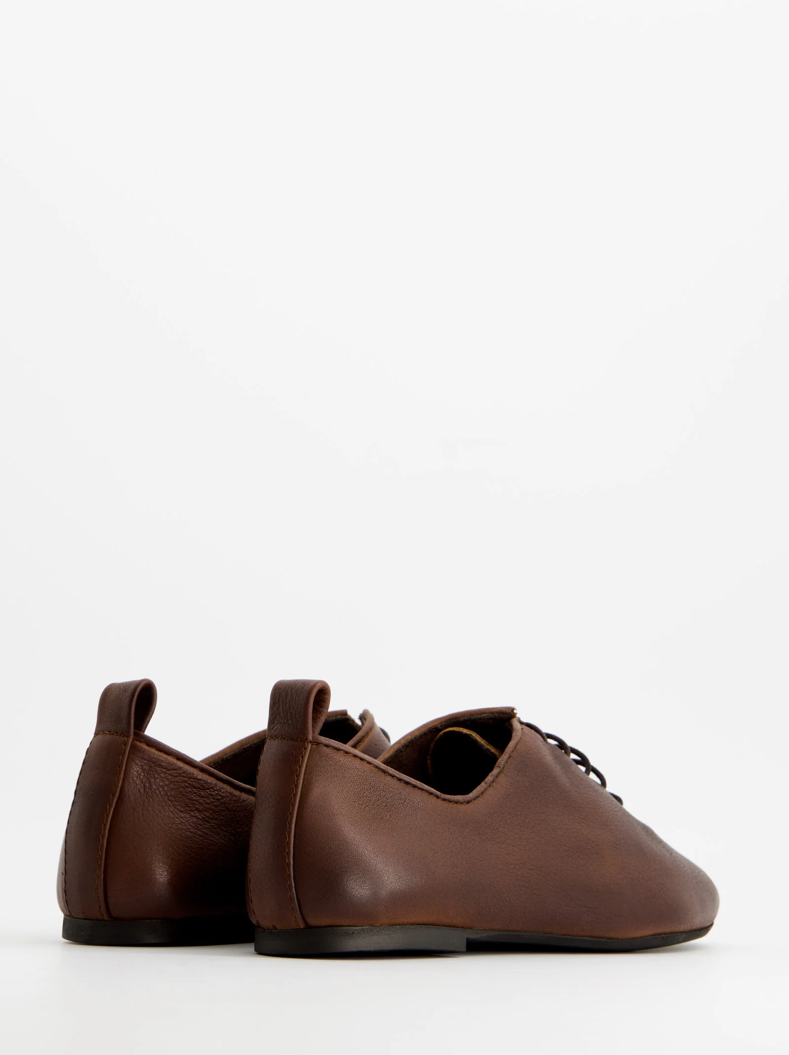 BROWN LEATHER SHOES - BLUNCHI - Image 5