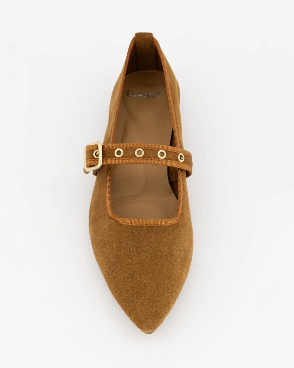 BROWN LEATHER FLATS - NEW TACHIN - Image 4