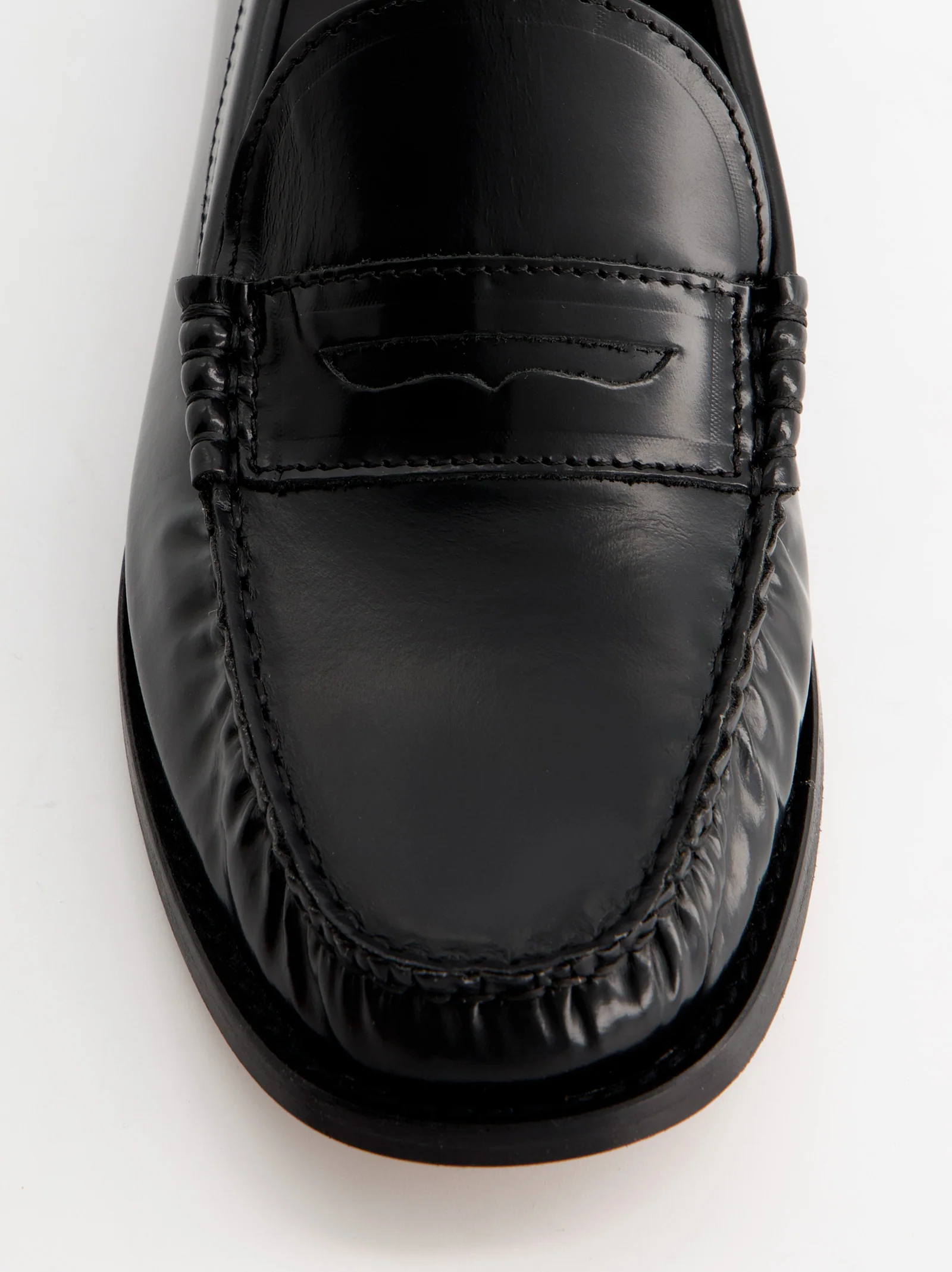 BLACK LEATHER LOAFERS - BUBBY - Image 4