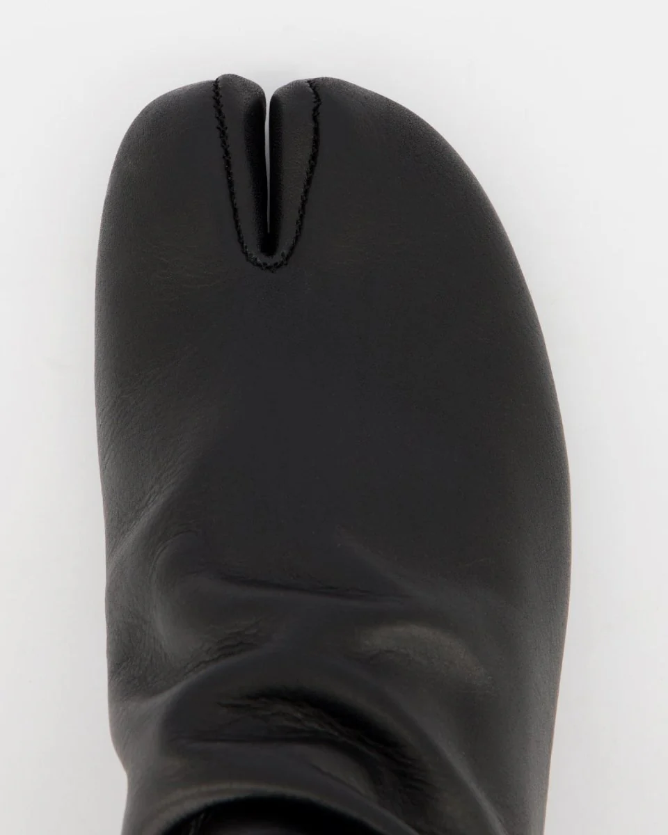 GIGI - BLACK LEATHER ANKLE BOOTS - Image 5