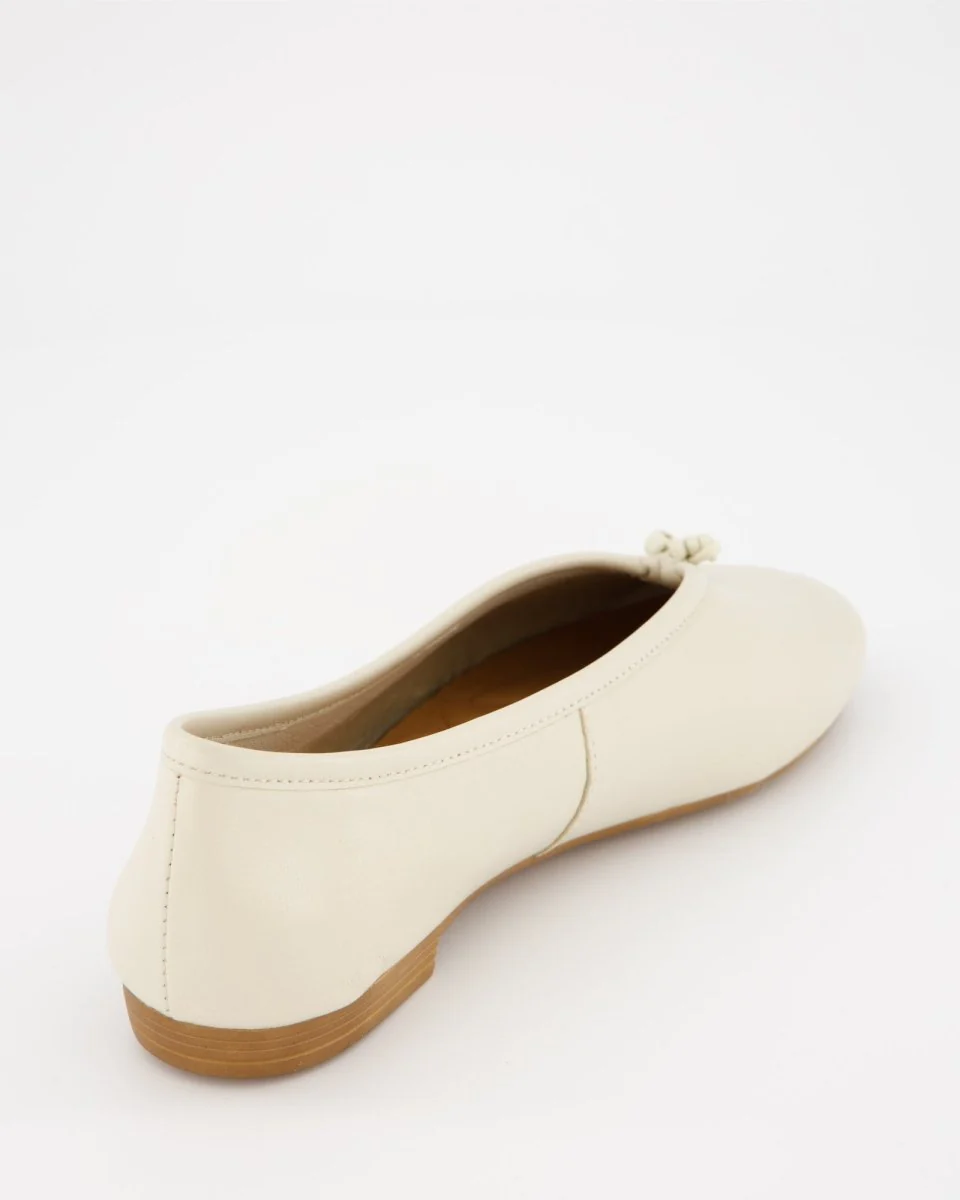 WHITE LEATHER FLATS - NEW KIMI - Image 4