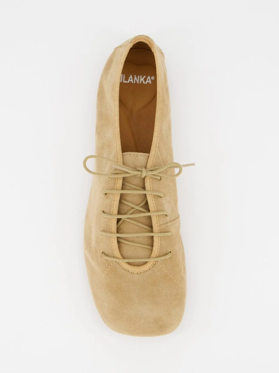 BEIGE SUEDE SHOES - TRUSS
