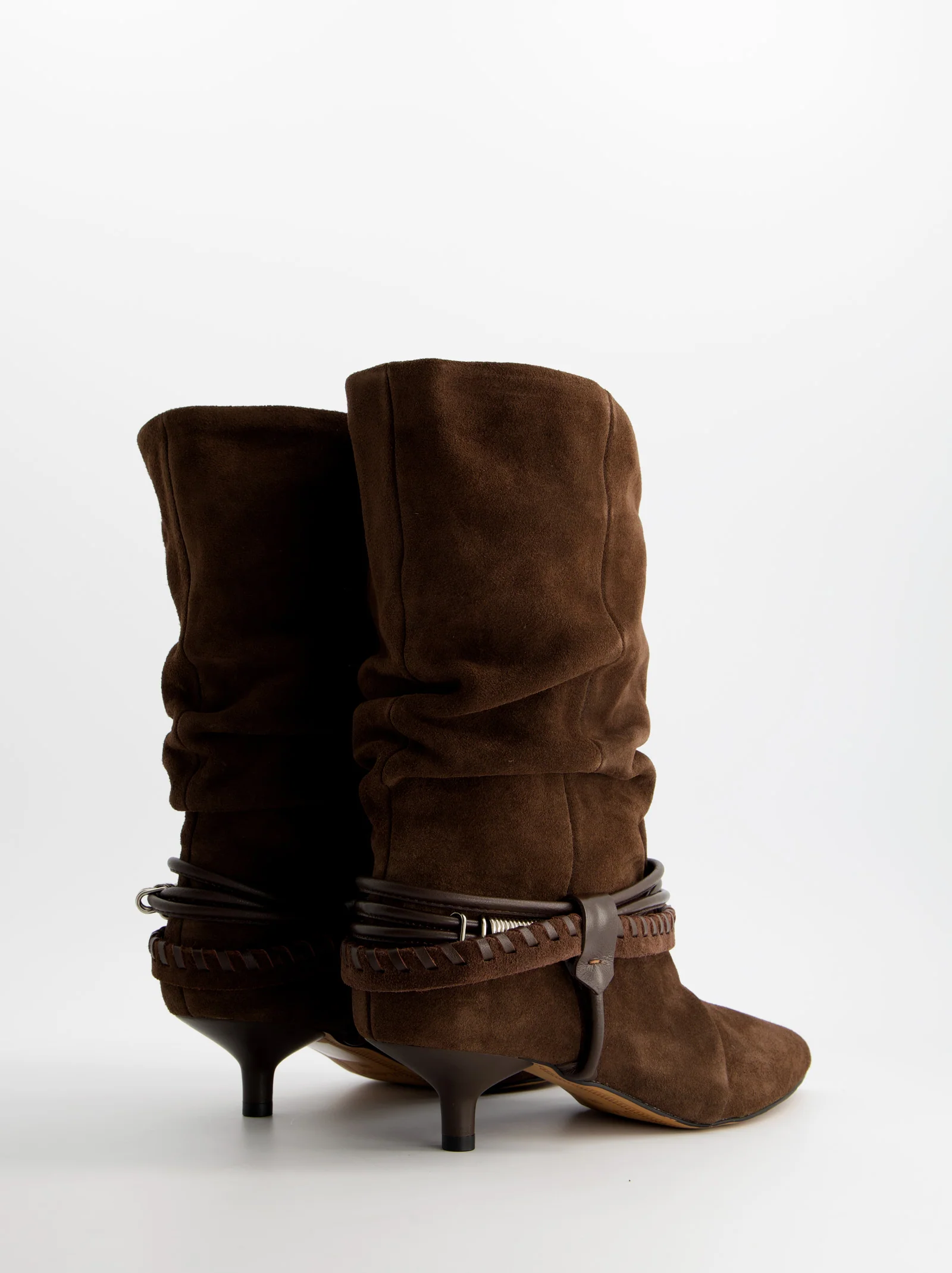 BROWN LEATHER ANKLE BOOTS - IRVING - Image 6