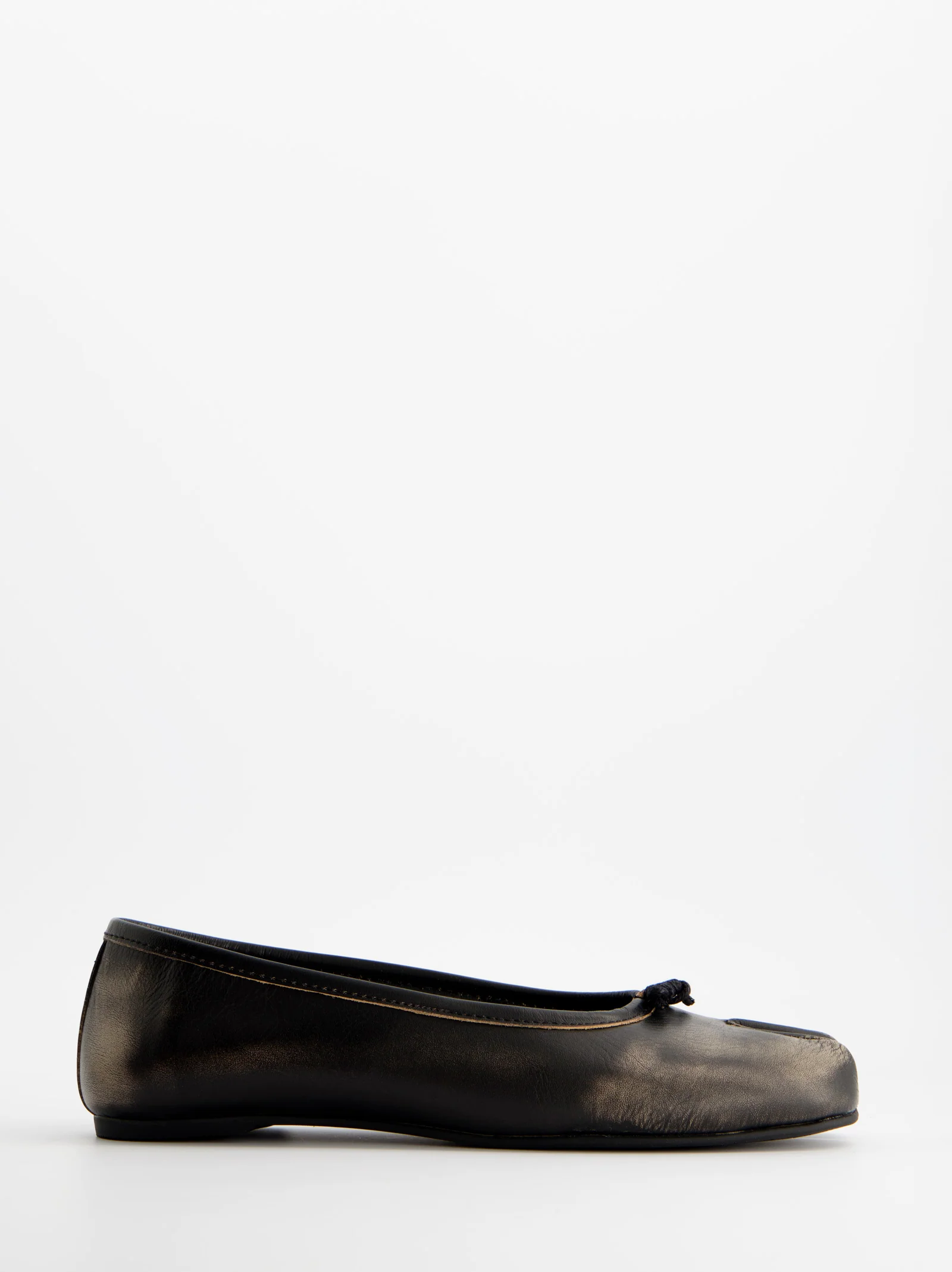BRUSH LEATHER TABI BALLET FLATS - KARVA - Image 3
