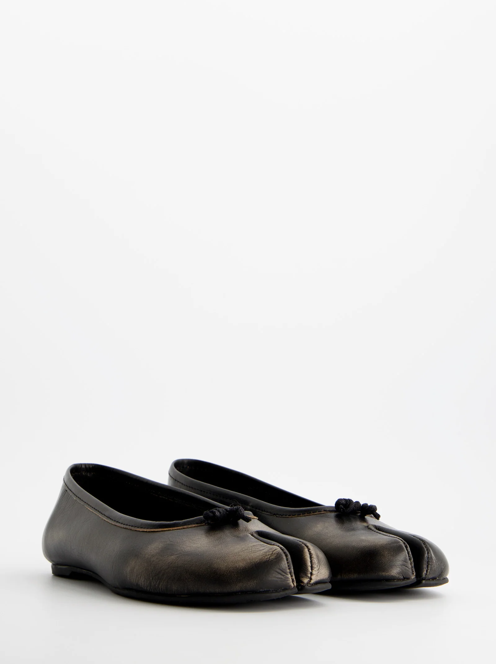 BRUSH LEATHER TABI BALLET FLATS - KARVA - Image 4