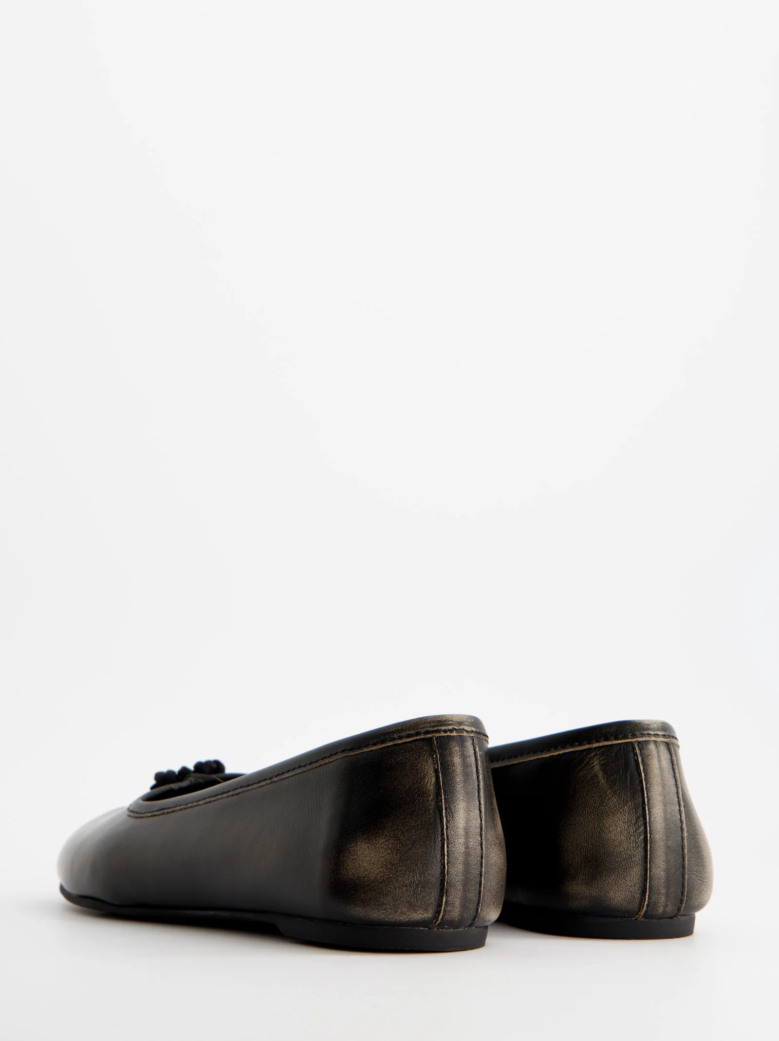 BRUSH LEATHER TABI BALLET FLATS - KARVA - Image 6
