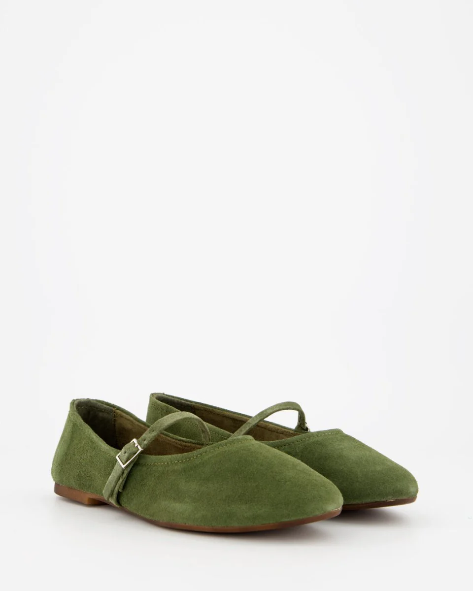 LINE - GREEN SUEDE FLATS - Image 3