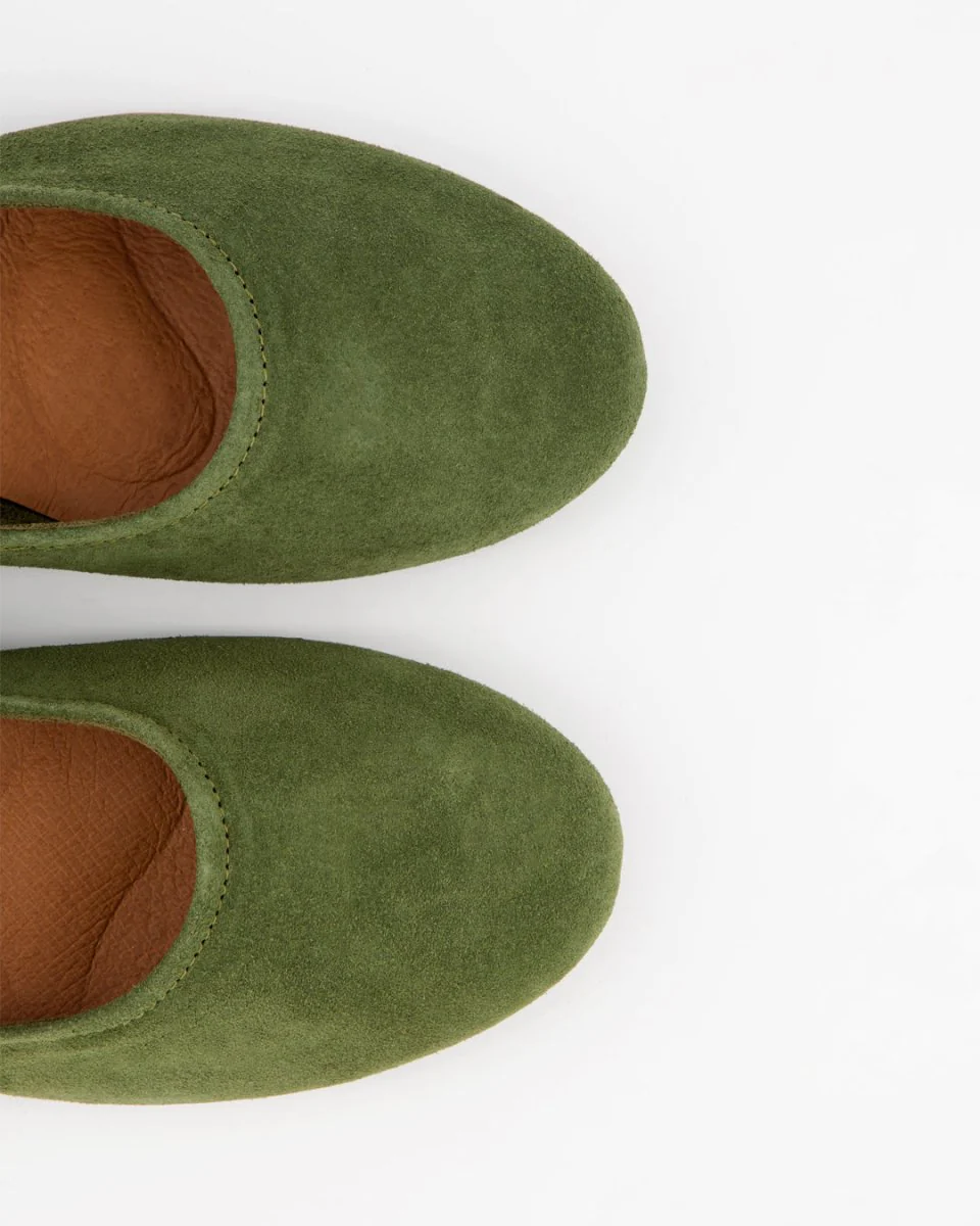 LINE - GREEN SUEDE FLATS - Image 5