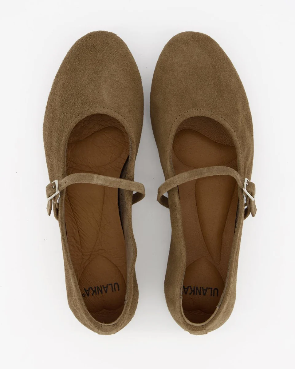 LINE - BROWN SUEDE FLATS - Image 3
