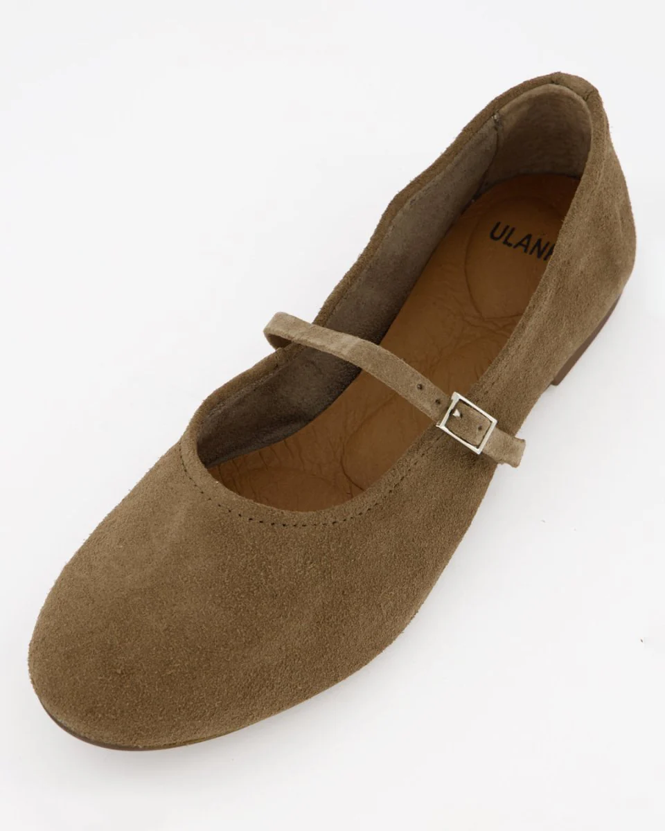 LINE - BROWN SUEDE FLATS - Image 4