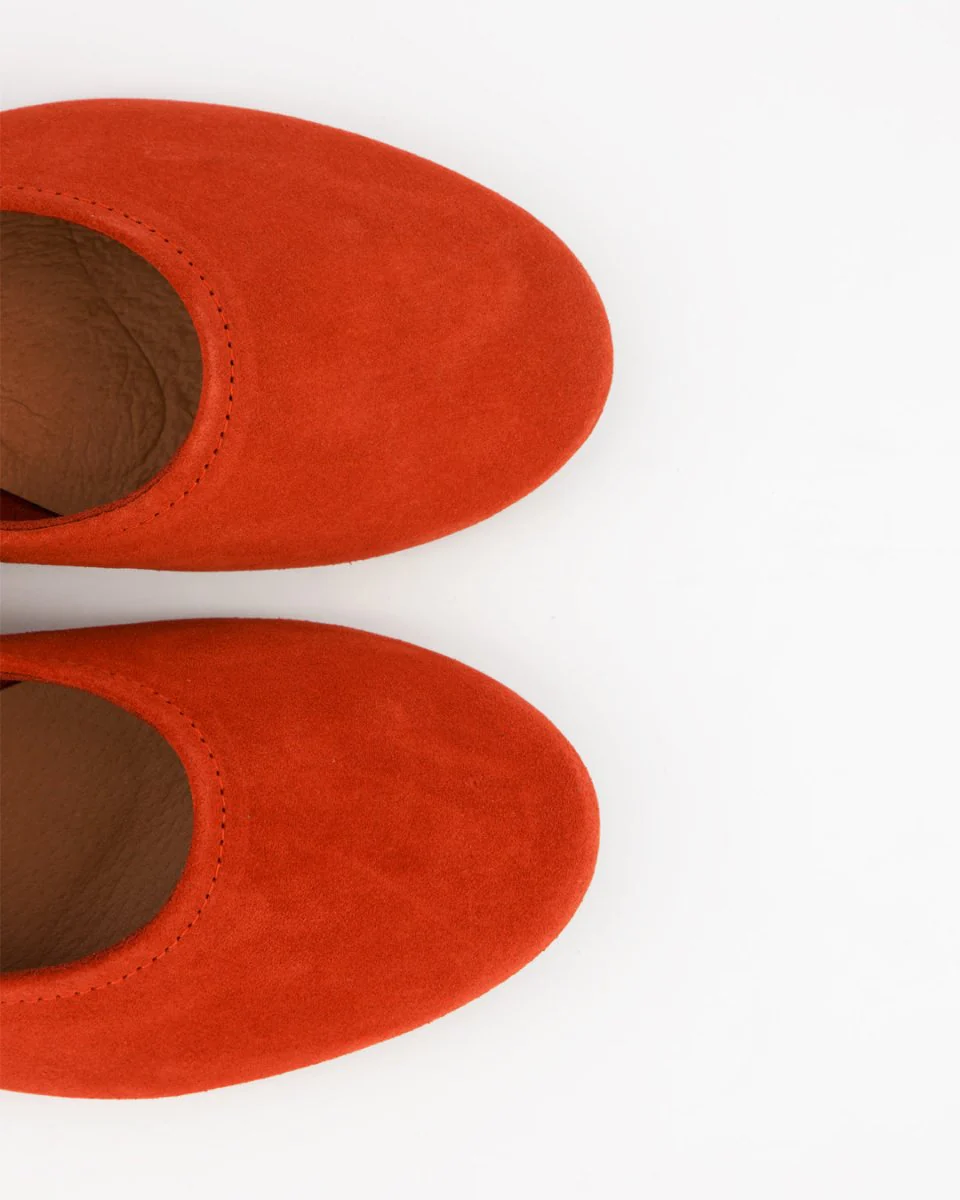 LINE - ORANGE SUEDE FLATS - Image 6