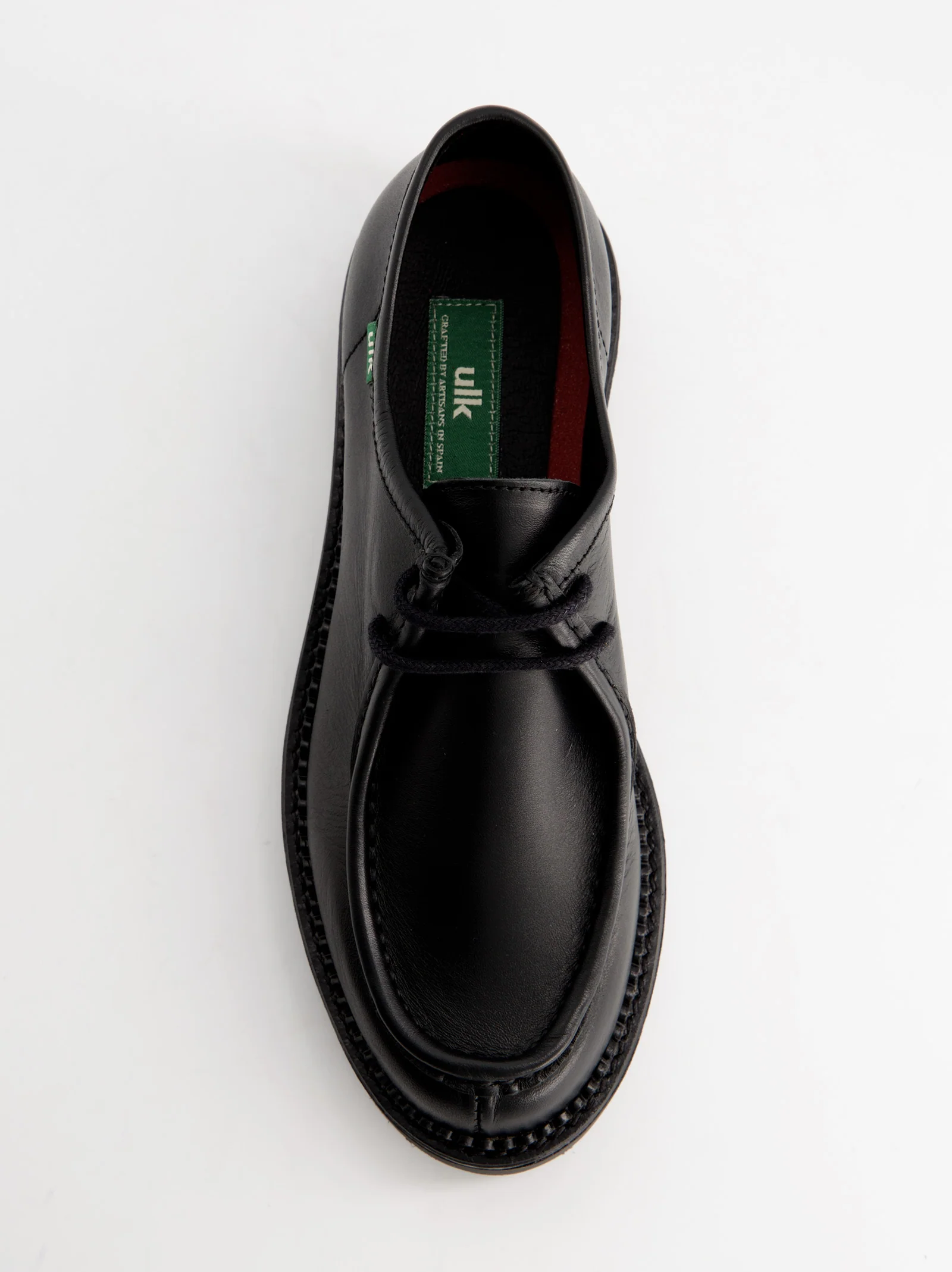 BLACK LEATHER BOAT SHOES - MOLLY - Image 5