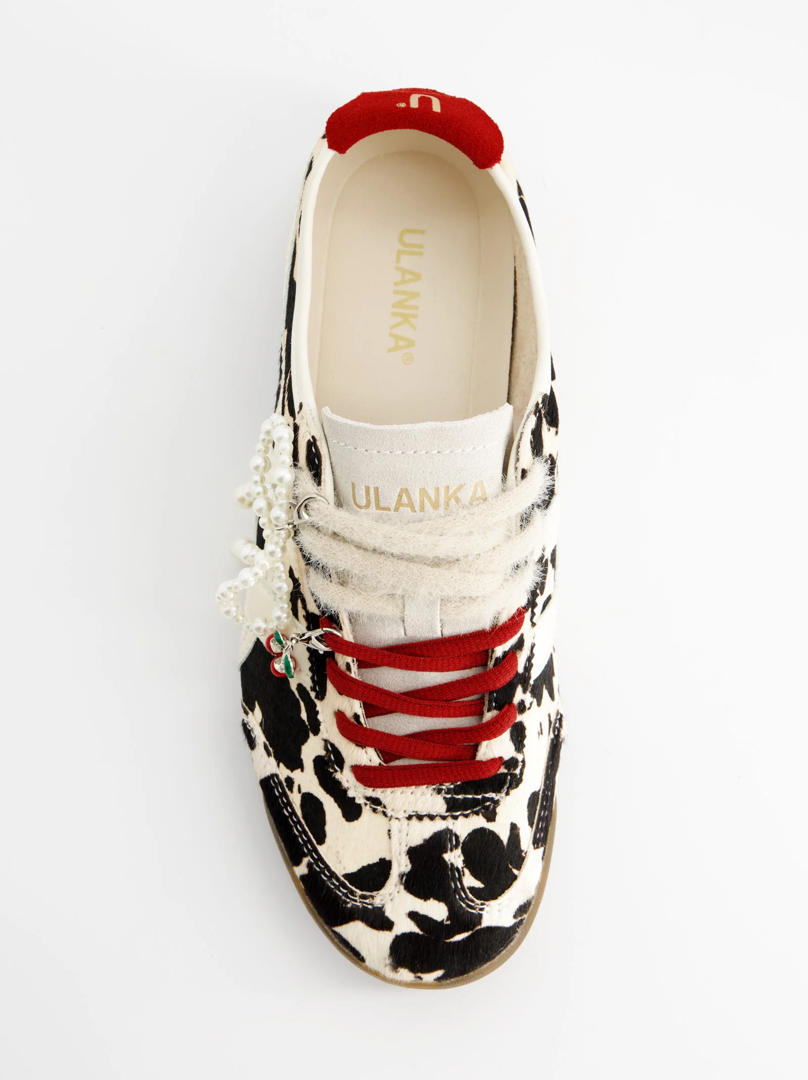 ANIMAL PRINT LEATHER SNEAKERS - ONIX - Image 3
