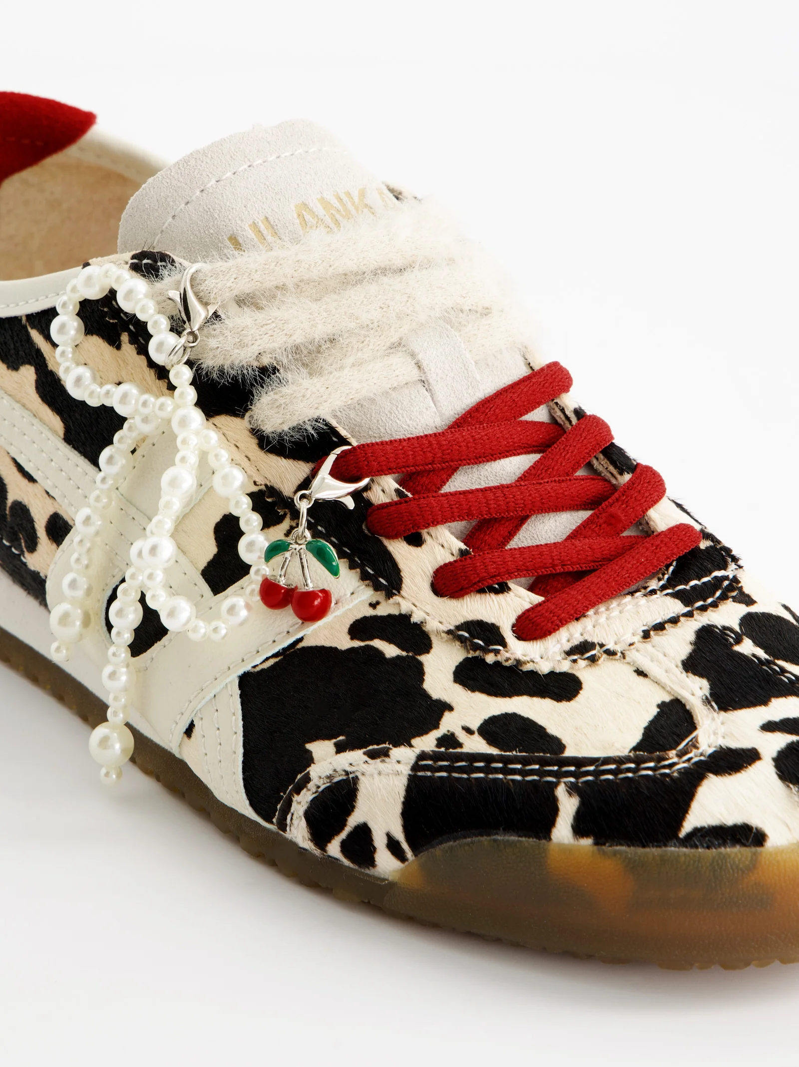 ANIMAL PRINT LEATHER SNEAKERS - ONIX - Image 4