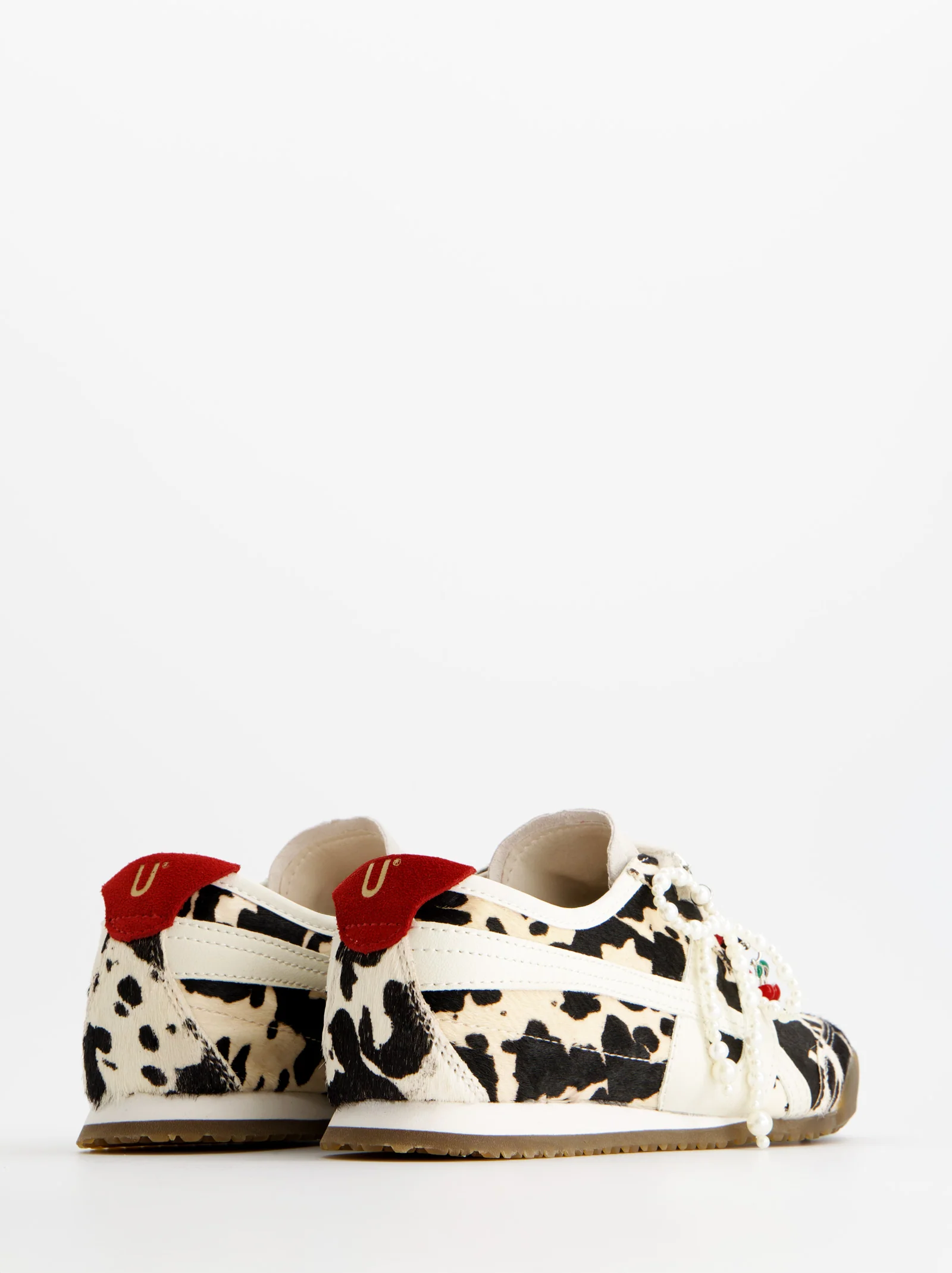 ANIMAL PRINT LEATHER SNEAKERS - ONIX - Image 5
