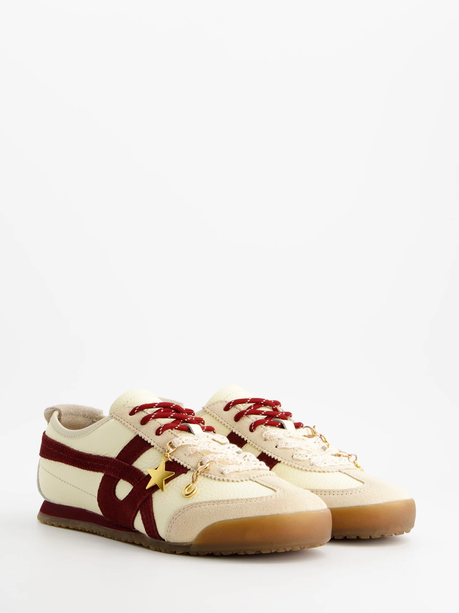WHITE LEATHER SNEAKERS - ONIX - Image 3