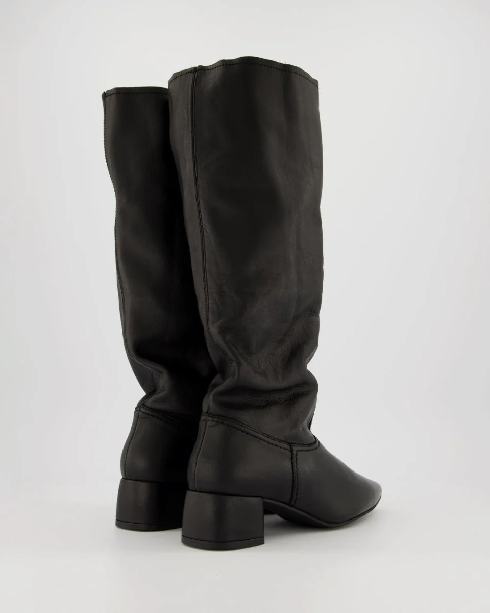 SINDY - BLACK LEATHER BOOTS - Image 5