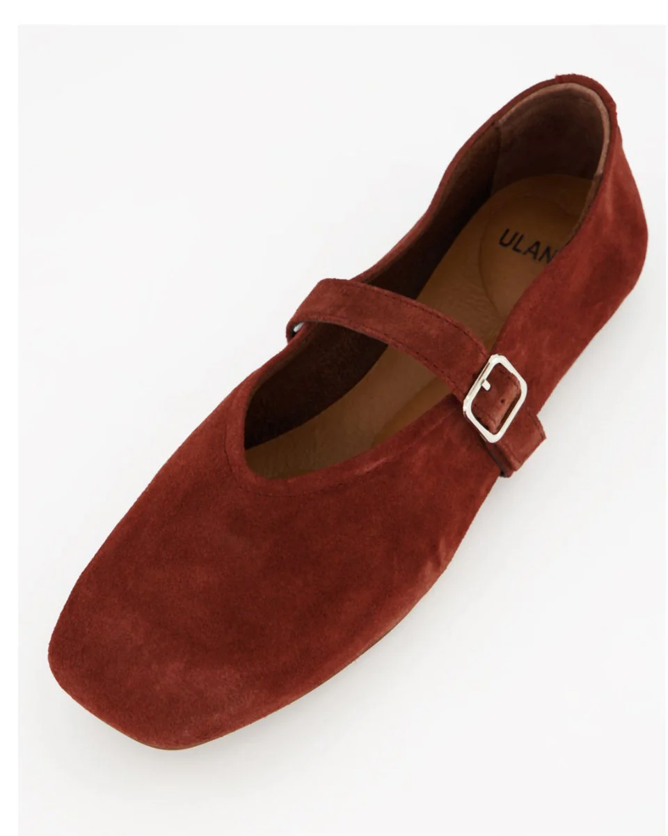 STILL - RUST SUEDE FLATS - Image 4