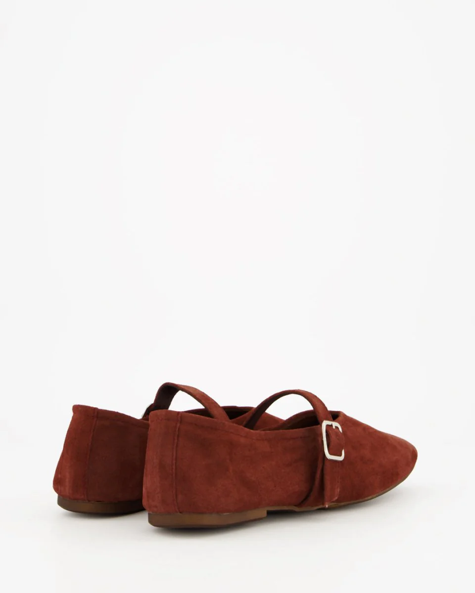 STILL - RUST SUEDE FLATS - Image 5