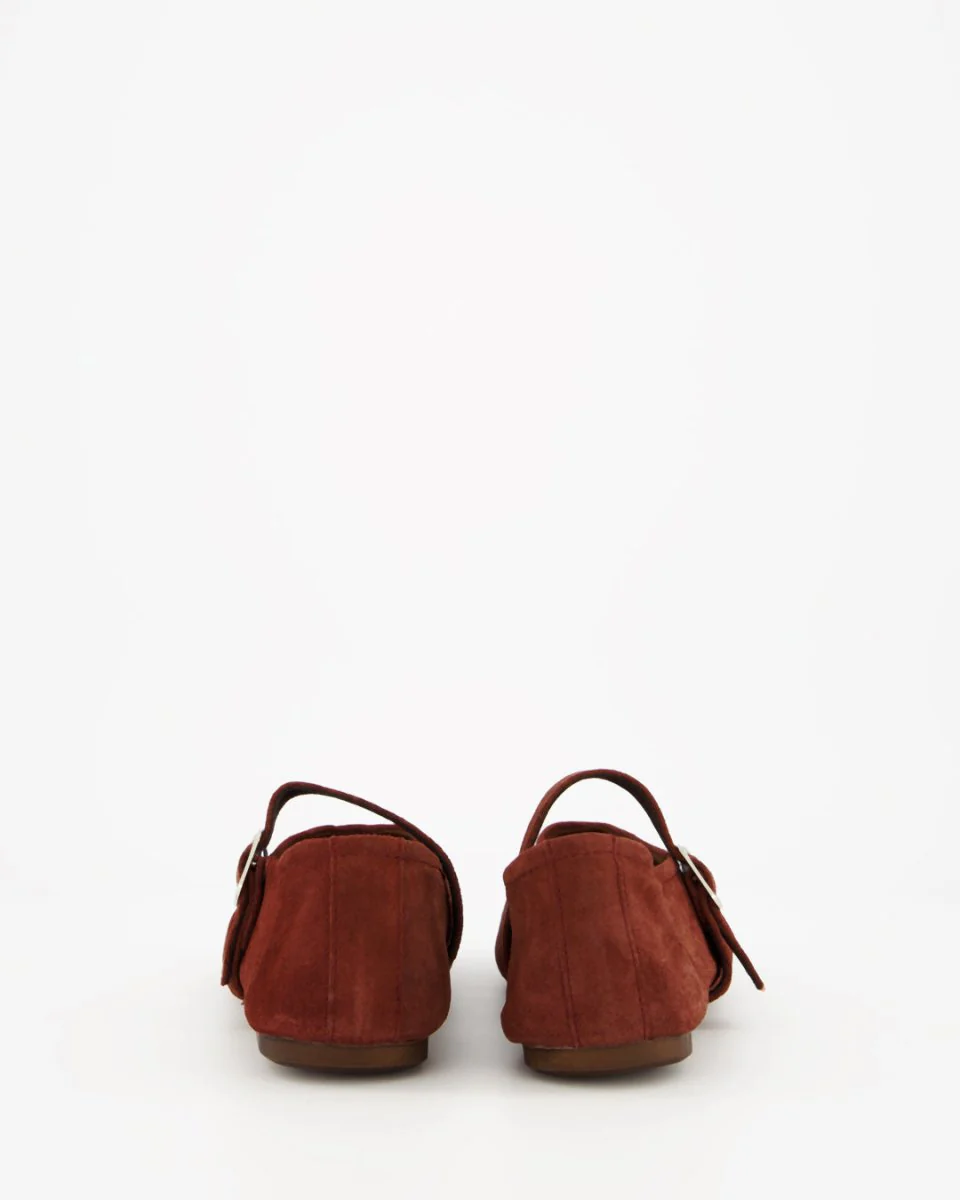 STILL - RUST SUEDE FLATS - Image 6