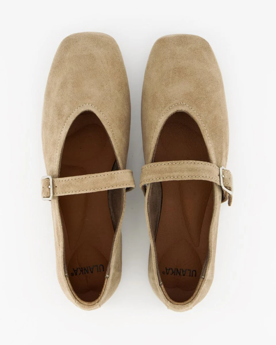 STILL - BEIGE SUEDE FLATS - Image 3