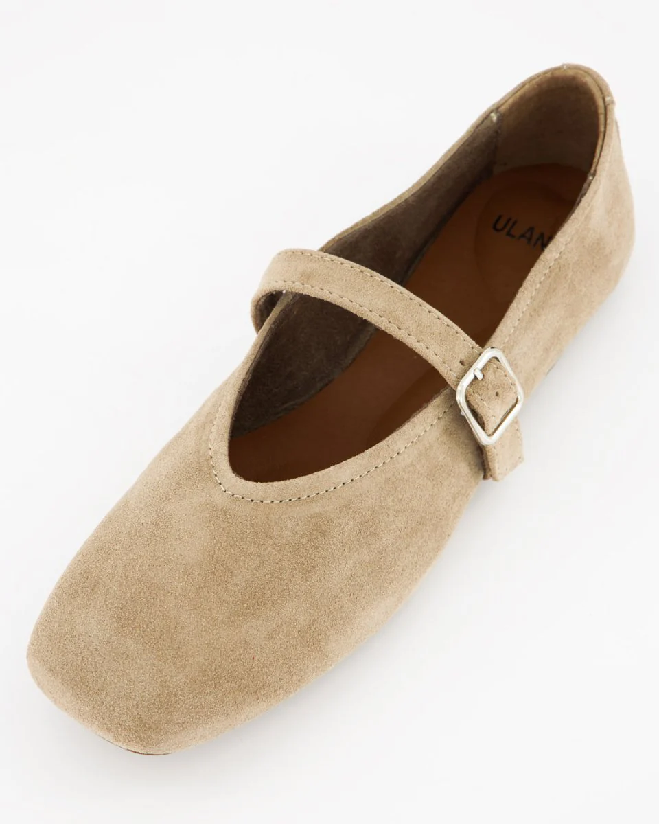 STILL - BEIGE SUEDE FLATS - Image 4