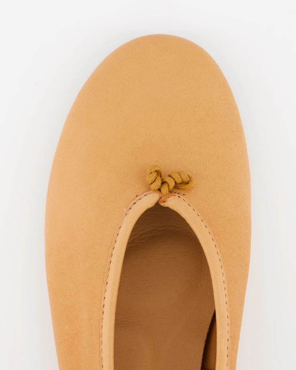 BROWN BLUE LEATHER FLATS - NEW KIMI - Image 3