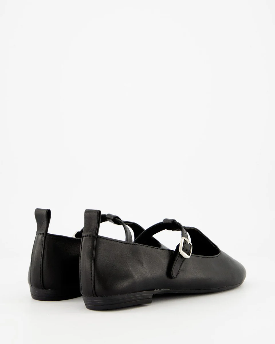 TULI - BLACK LEATHER FLATS - Image 6