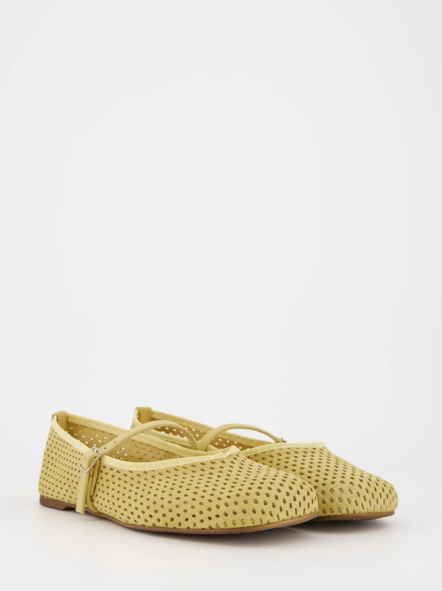 YELLOW LEATHER FLATS - MUNI - Image 2