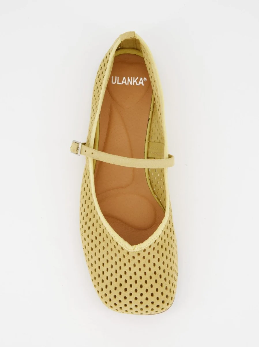 YELLOW LEATHER FLATS - MUNI - Image 4