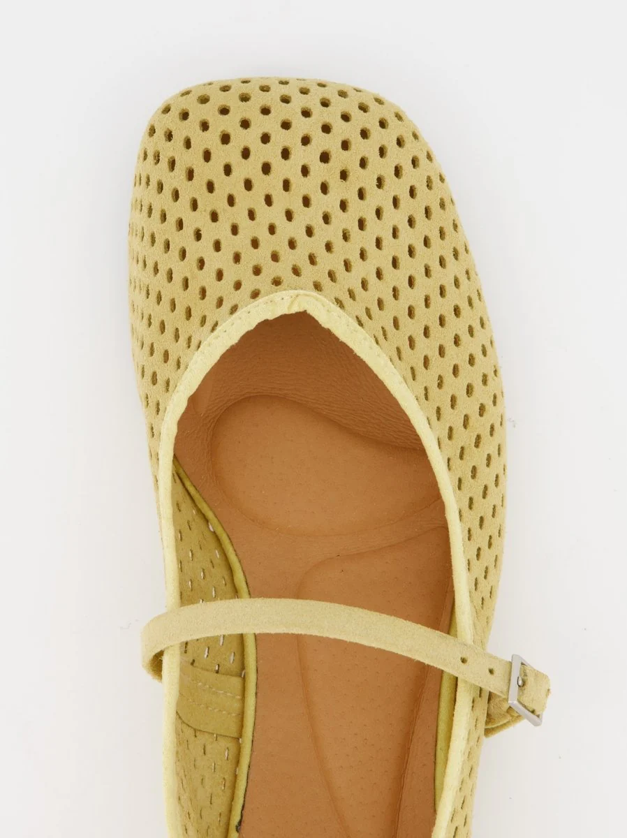 YELLOW LEATHER FLATS - MUNI - Image 5
